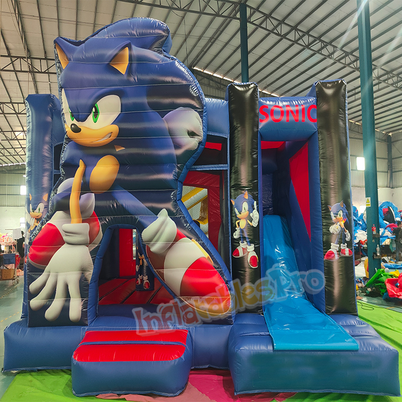Sonic Hedgehog Castle Combo — inflatable from China factory for Africa