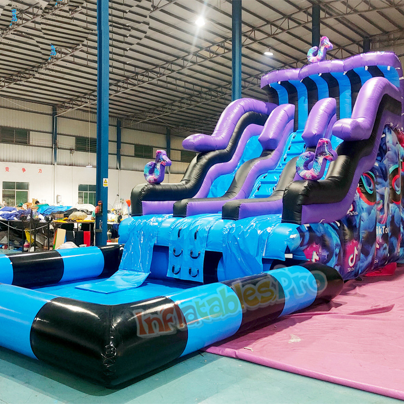 TikTok Wave Water Slide — inflatable from China factory for Africa