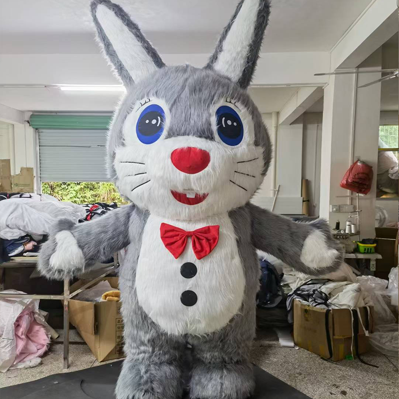 Bow-Tie Bunny Mascot (Red) — inflatable from China factory for Africa