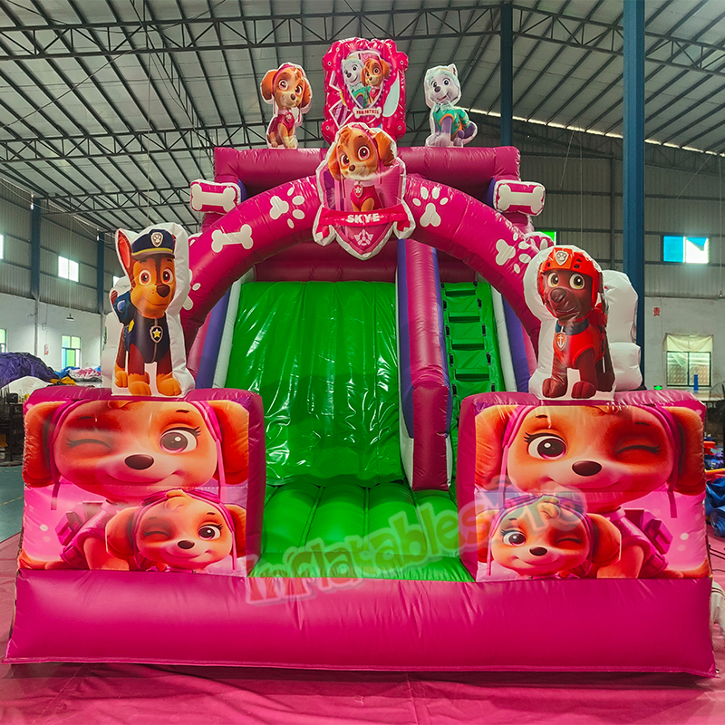 Skye Pink Paw Slide — inflatable from China factory for Africa
