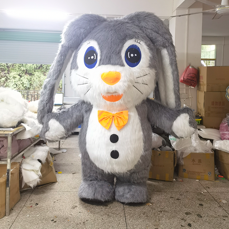 Bow-Tie Bunny Mascot (Orange) — inflatable from China factory for Africa