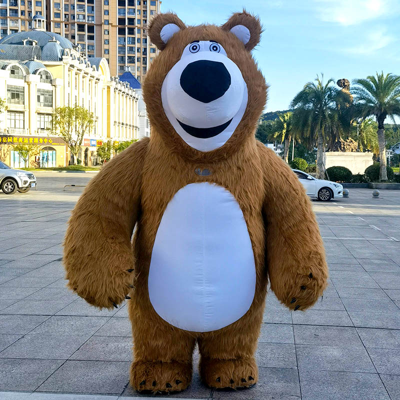 Masha Brown Bear Mascot — inflatable from China factory for Africa