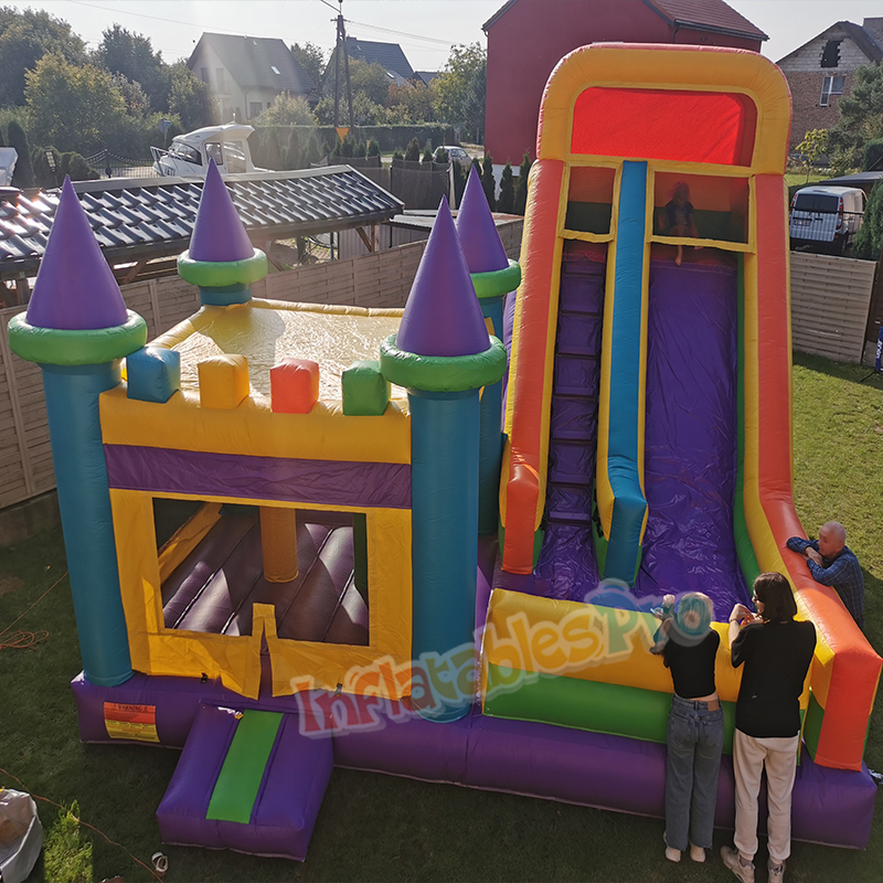Rainbow Tower Castle Combo — inflatable from China factory for Africa