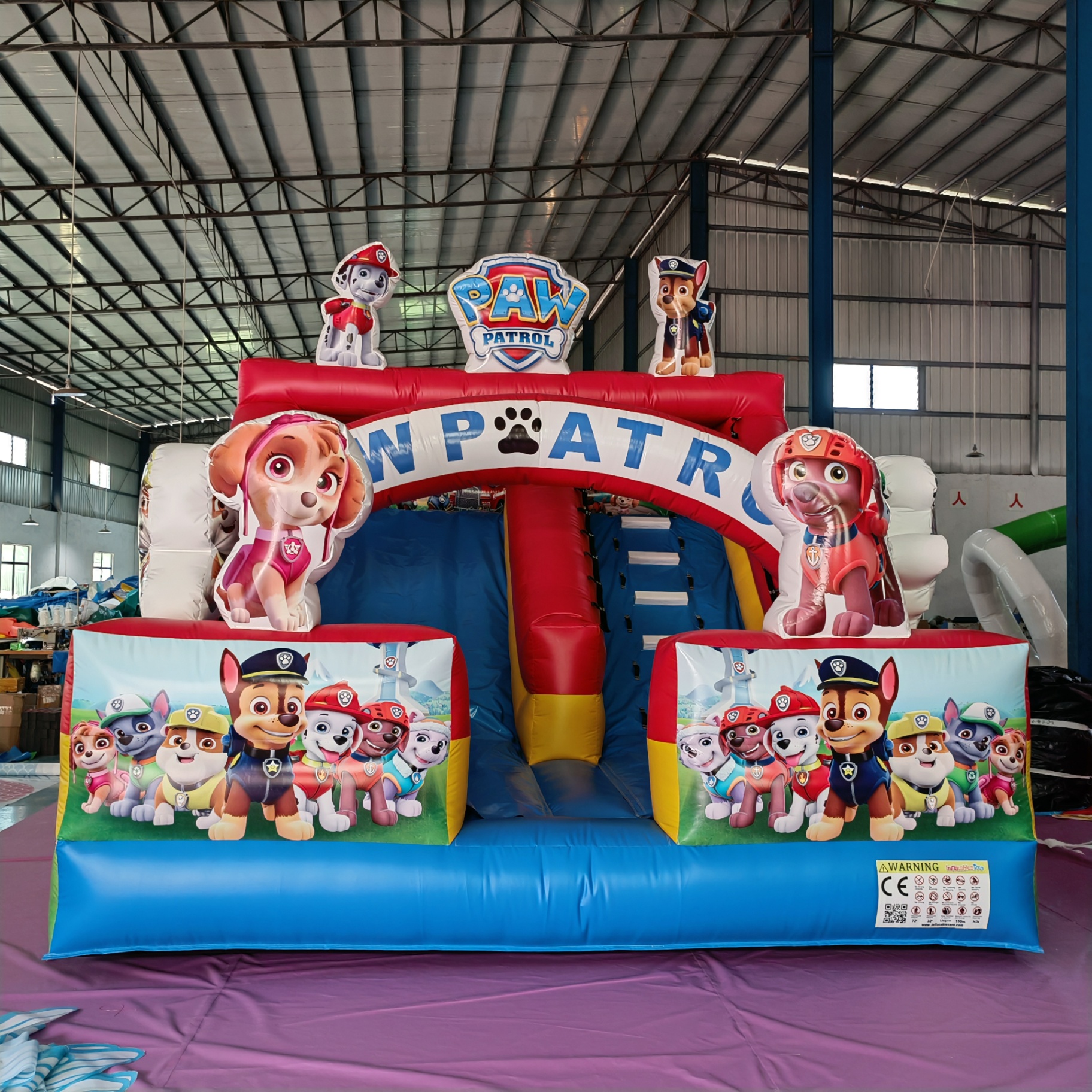Paw Patrol Double Slide — inflatable from China factory for Africa